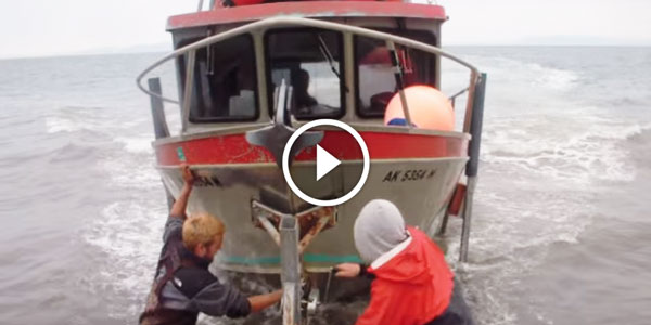 Alaska fishing boat no dock needed