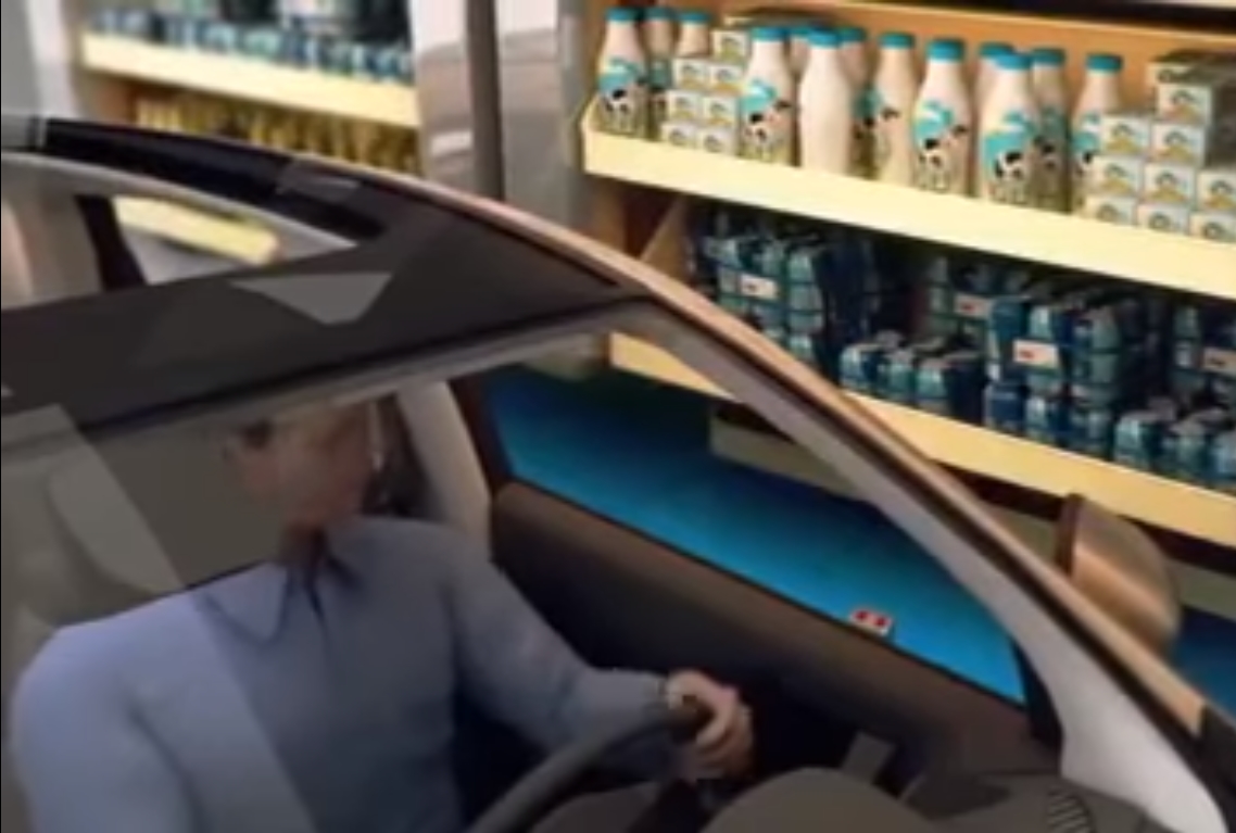 Supermarket Shopping Whilst Behind The Wheel 3