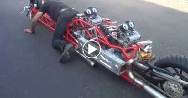 Two DUCATI Engines Merged In One Bike 3