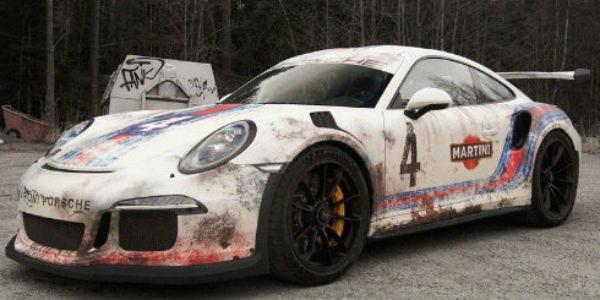 Wrapped Porsche 911 GT3 RS cover