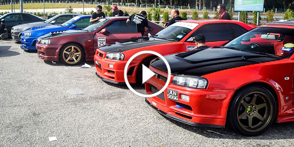 Gathering of Nissan Skylines in Malaysia