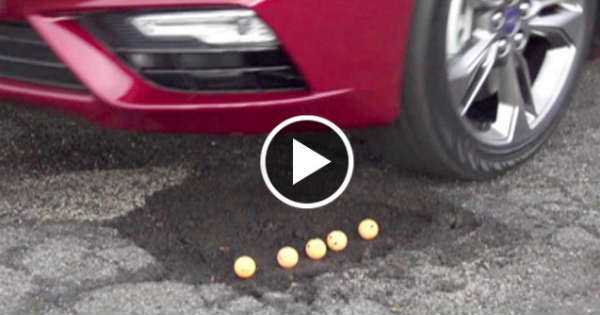 New Ford Fusion Pothole Jump