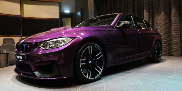Purple BMW M3 2