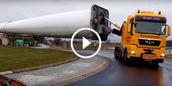 The 241 Feet Long Windmill Wings Transported 3