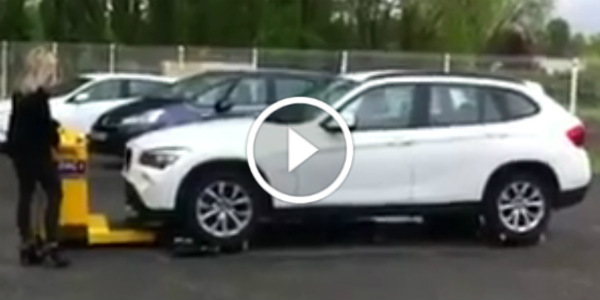 Woman Operating Hand Forklift 1 play