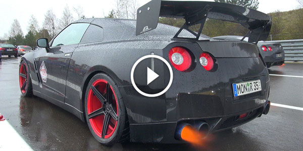 1500HP NISSAN GTR R35 SHOOTING FLAMES