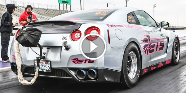 ETS Nissan GTR setting a new US record