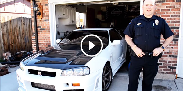 OFFICER MATT and His NISSAN SKYLINE GTR