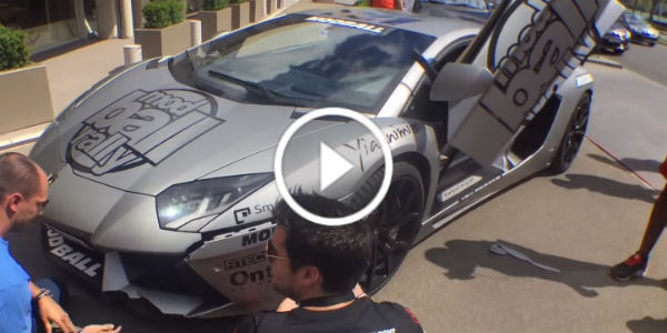 Lamborghini Aventador Crash france 2