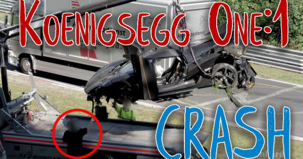 Koenigsegg Crash Nurburgring Ring Most Expensive Crash Koenigsegg One 6