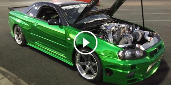 SKYLINE GTR R34 POWERED BY A R35
