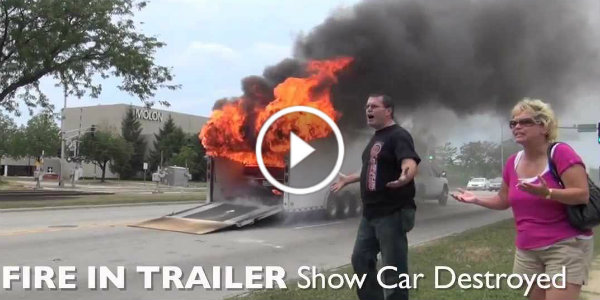 Chevy Camaro SS 69 Fire Trailer Destroyed 11
