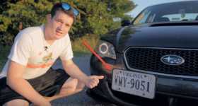 Electric Powered License Plate Frame Shows Hides Button 14