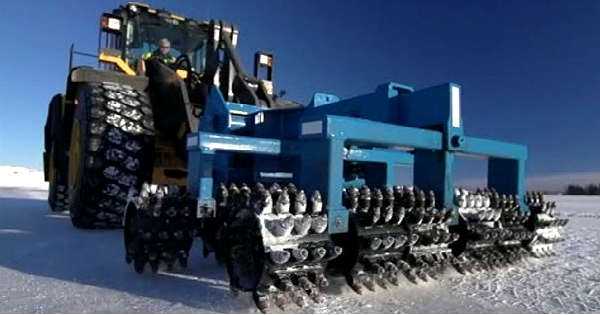 Mega Equipment Machines Destroy Ice Food Russia 4