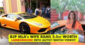 FAIL Indian Politician Wife Lamborghini Driver Rickshaw 7