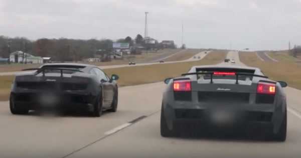 INSANE 1700HP Lamborghini Twin Turbo UGR vs Corvette C6 Z06 1
