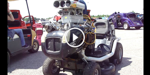 350 Small Block Chevy Engine Lawnmower 12