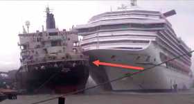 Carnival Triumph Cruise Ship Breaks Hits Ship 4