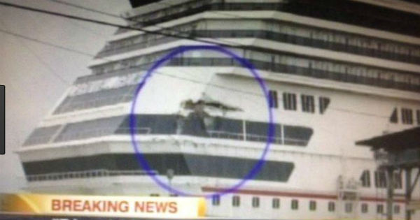 Carnival Triumph Cruise Ship Breaks Hits Ship 6