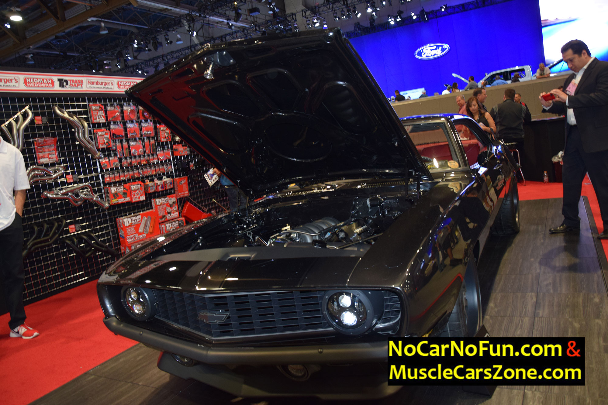 Classic Chevrolet Camaro red interior 2 - Sema Show 2016 Vegas