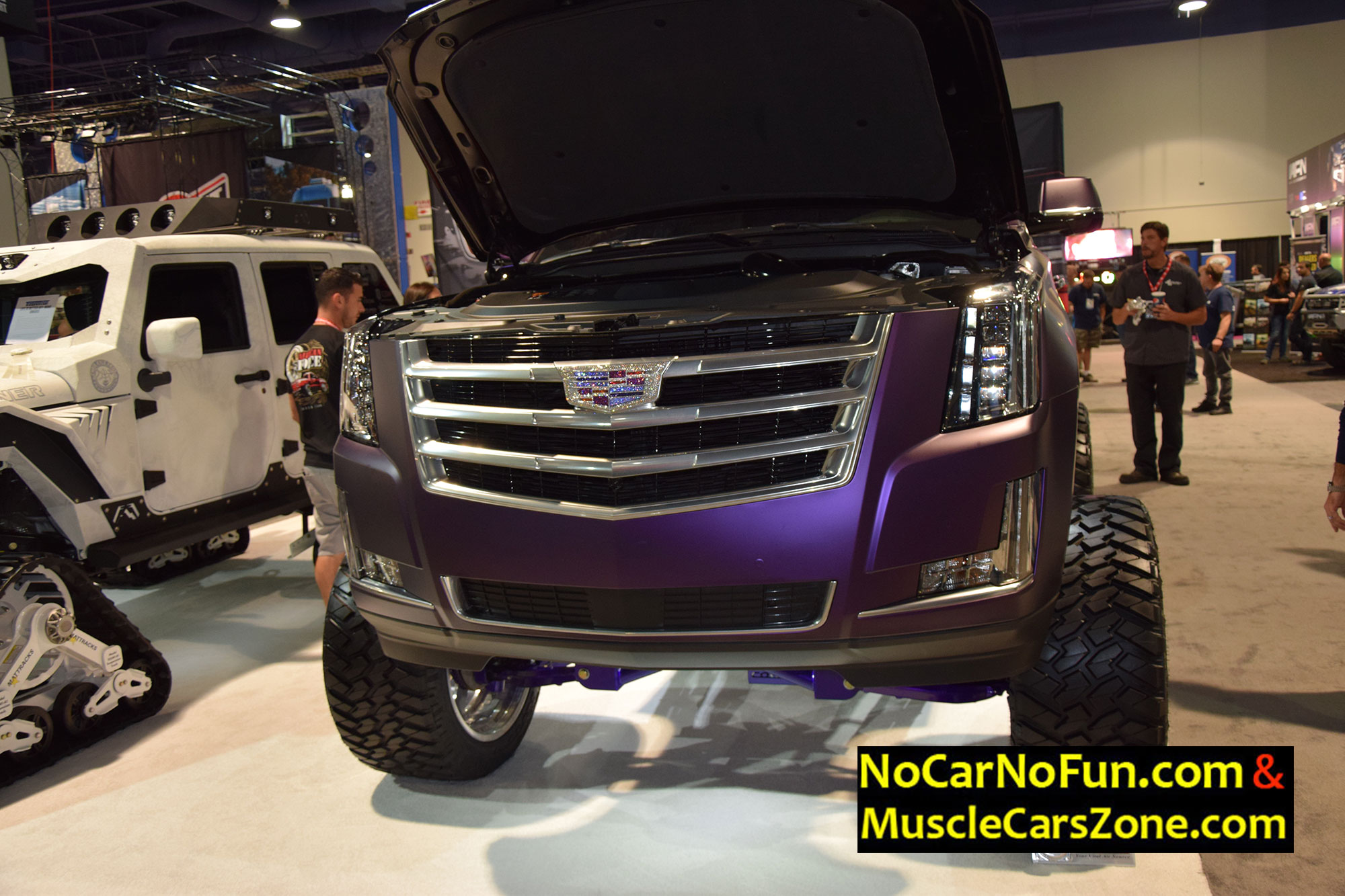 purple Escalade lifted by R1 Concepts 2 - Sema Show 2016 Vegas