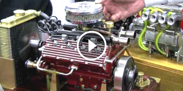 Miniature Quarter-Scaled Flathead Challenger V8