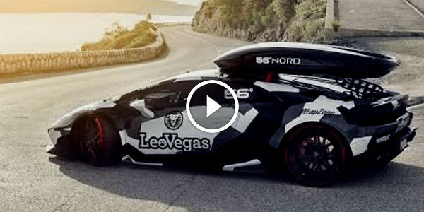 jow olson Lamborghini ski car