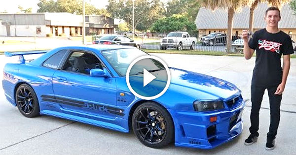 DRIVING a GTR R34 SKYLINE USA
