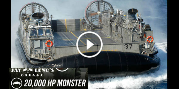 Jay Leno Garage 20000 HP Military LCAC Landing Craft Air Cushion 41