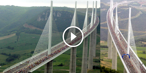 Tallest Bridge In The World Viaduct Millau France 2