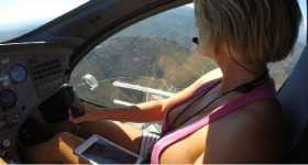 Gyrocopter Cavalon Girl Landing And Taking Off 4