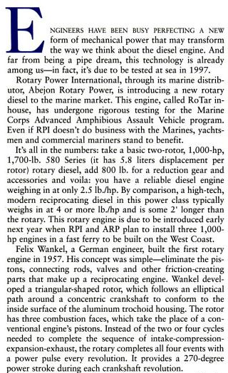 3000hp Yacht Rotary Diesel Engine 22