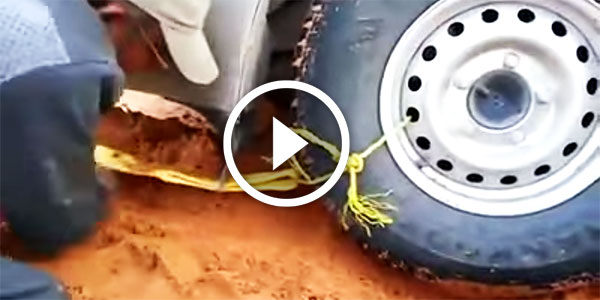 Car Stuck In The Desert Simple Trick Car Unstuck