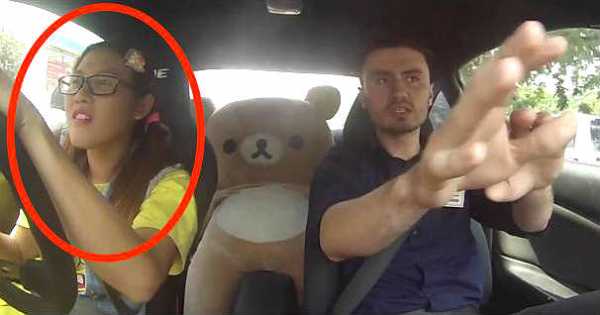 Female Drifter Leona Chin Nerd Prank Driving Instructor 3