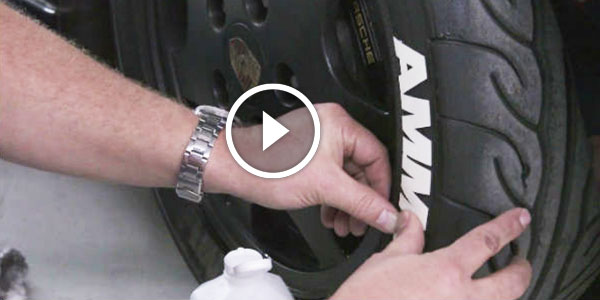 How to Install Custom Tire Decals letters retro