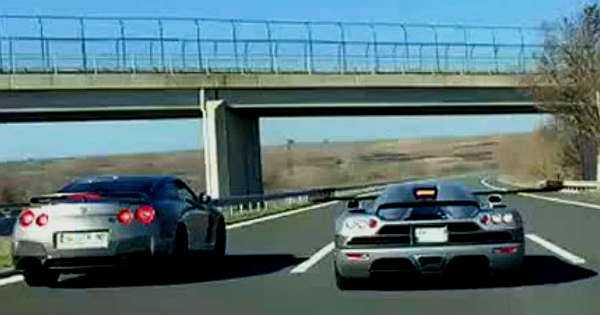 Koenigsegg CCX Supercar VS Nissan GT-R R35 Street Racing Turkey