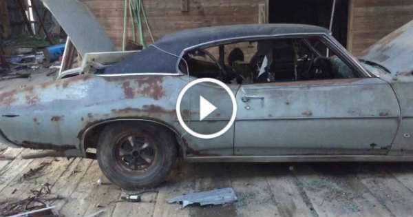1969 Pontiac GTO Barn Find 1 TN