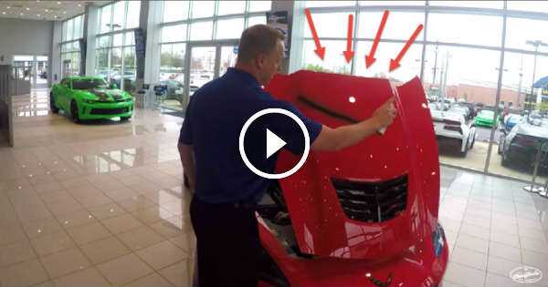 Corvette Salesman Spray Paints 100K Corvette Z06 3 TN