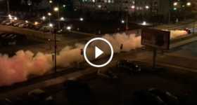 Dodge Challenger Hellcat Burnout smoke poland 2