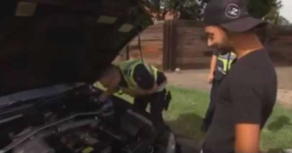 Driving Modified Skyline pulled over police turbo 32