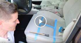 Easy Clean Your Leather Or Cloth Seat car tricks 3