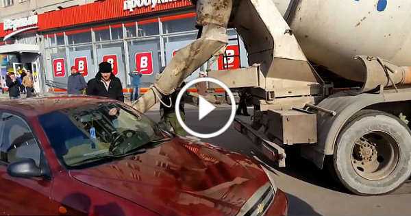 Furious Husband Fills Wife Car With Cement 2 TN