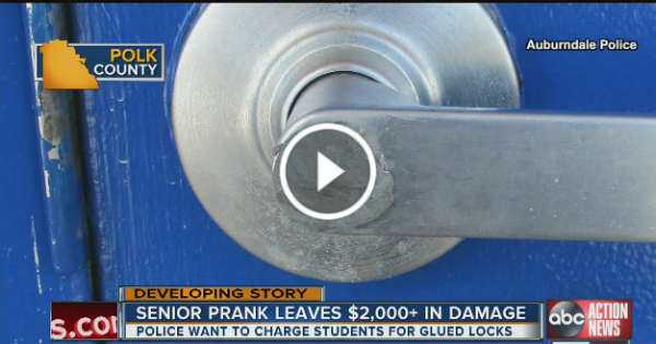 High School Prank Seniors Glued Door Locks Auburndale 2