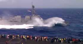 Military Ship USS Dewey DDG-105 Nose Dive 3