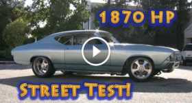 Old Chevelle Has 1800 Horsepower street test 2 TN