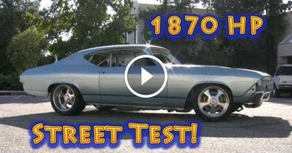 Old Chevelle Has 1800 Horsepower street test 2 TN