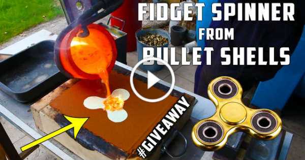 Brass Fidget Spinner Out Of Bullet Shells 1 TN