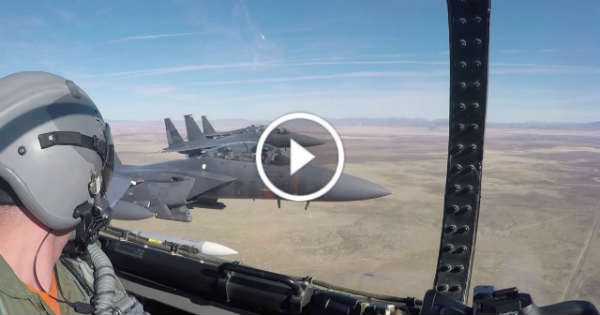 F15 Strike Eagle Soars Through The Sky 2 TN