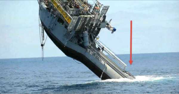 SHIP FLIPS Horizontal To A Vertical Platform 4