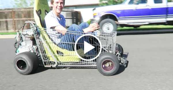 Shopping Go Kart wheelie arrested 1